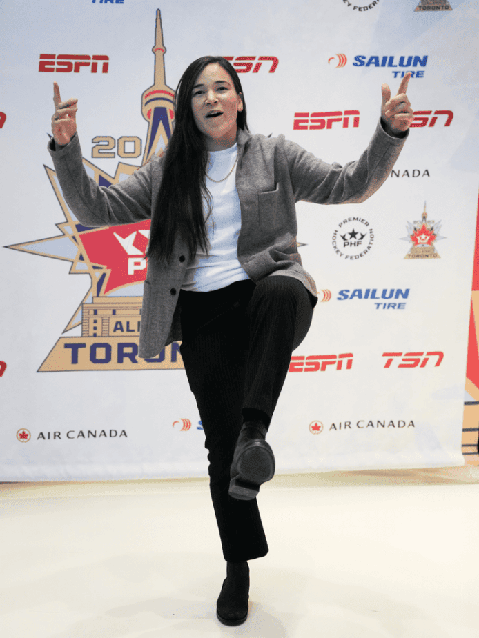 1/29/23 Kelly Babstock of Team Canada is representing the Metropolitan Riveters at the All-Star Game in Toronto, Ontario, Canada. (Photo Credit: Nathan Fernandes)