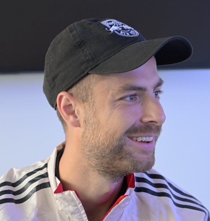 2/19/25 Harrison, NJ| Alexander Hack appearing at media day for New York Red Bulls. Mandatory Credit: The Net Republic