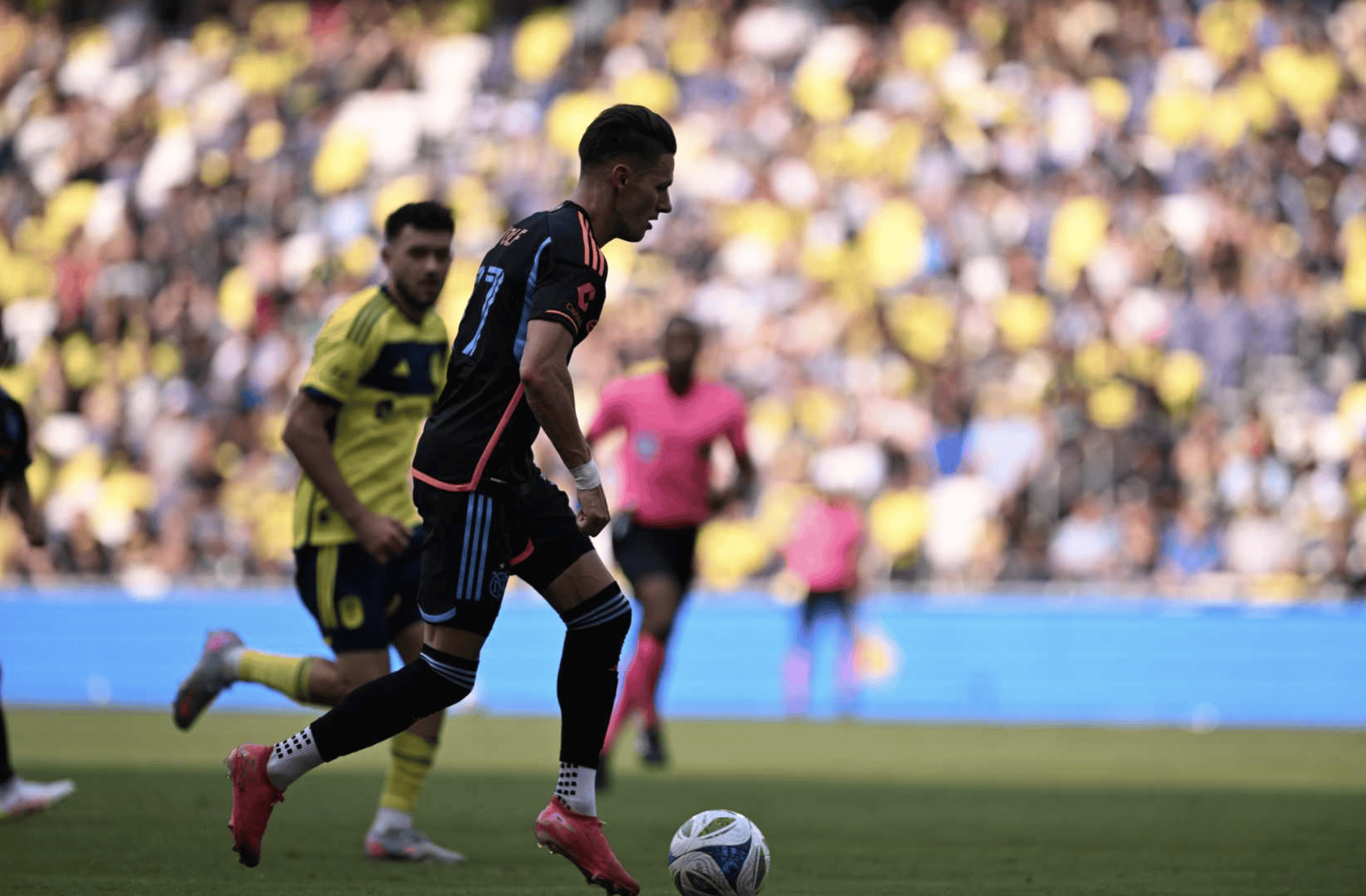5/31/2025 GEODIS Park, Nashville, TN Hannus Wolf scores two goals Photo by NYCFC