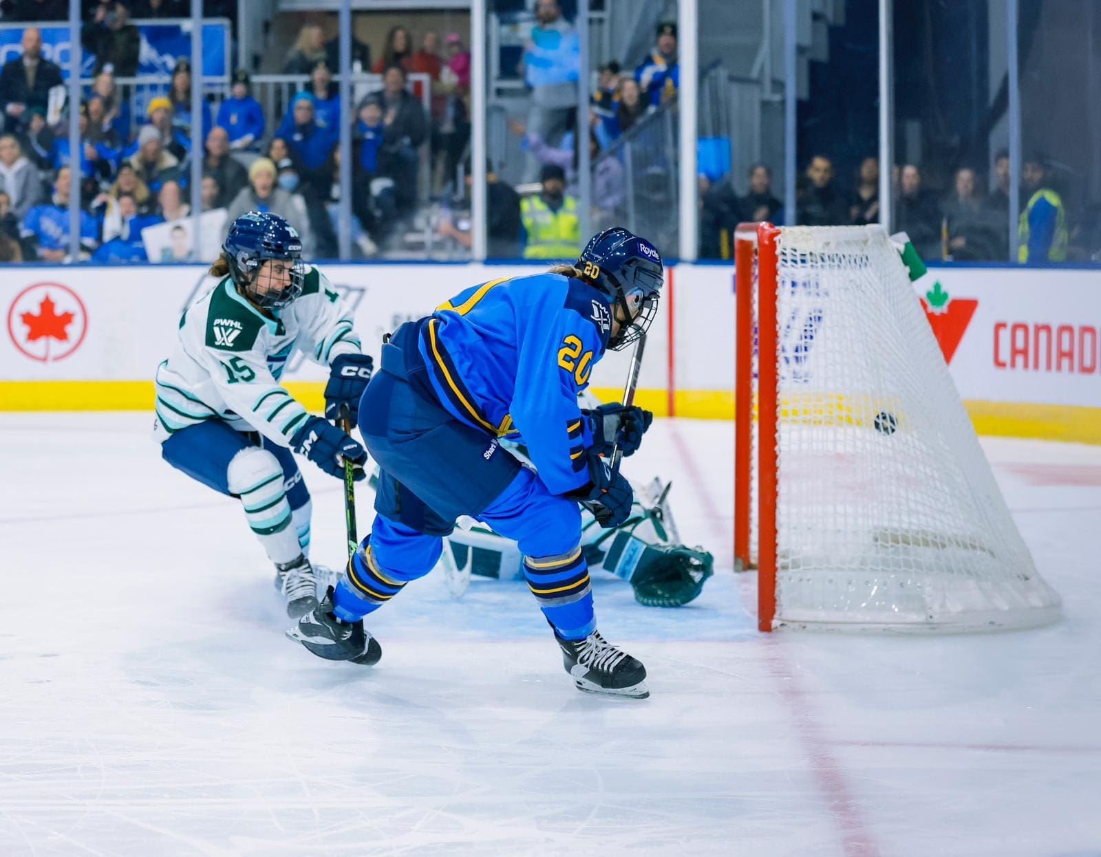 11/30/24 Sarah Nurse scores against the Boston Fleet. Mandatory Credit: PWHL
