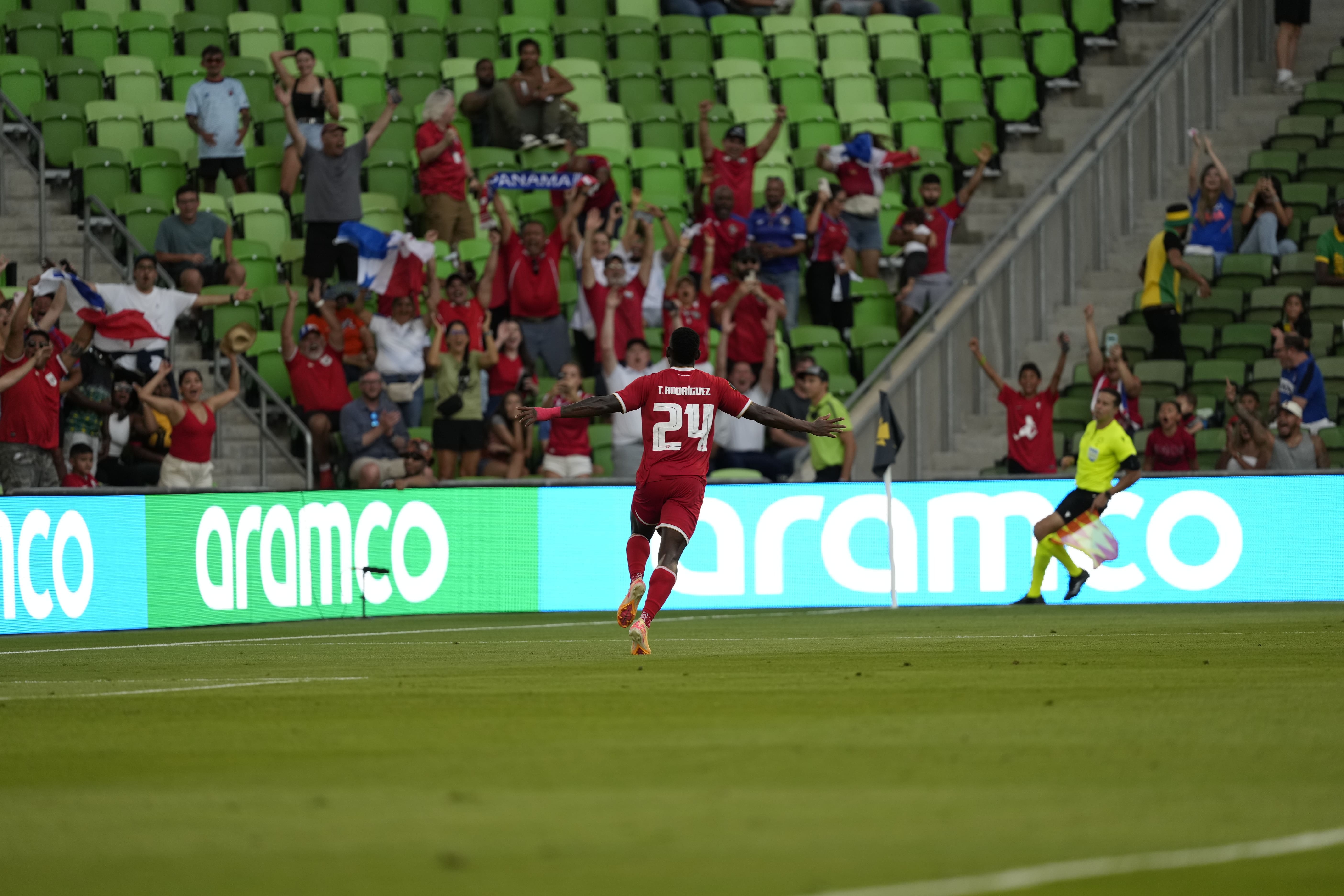 Tomas Rodriguez Celebrates the Goal Photo From Concacaf.com