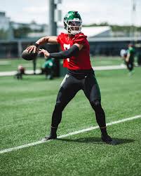 Justin Fields at Jets Training Camp. Mandatory Credit Justin Fields.