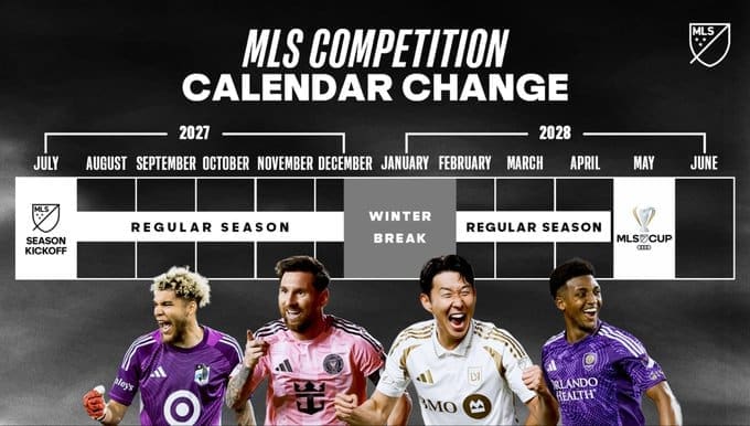 MLS Calendar Change Mandatory Credit: MLS
