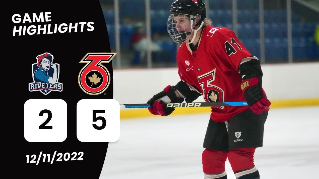 Toronto Six 5 -2 Riveters Score Banner