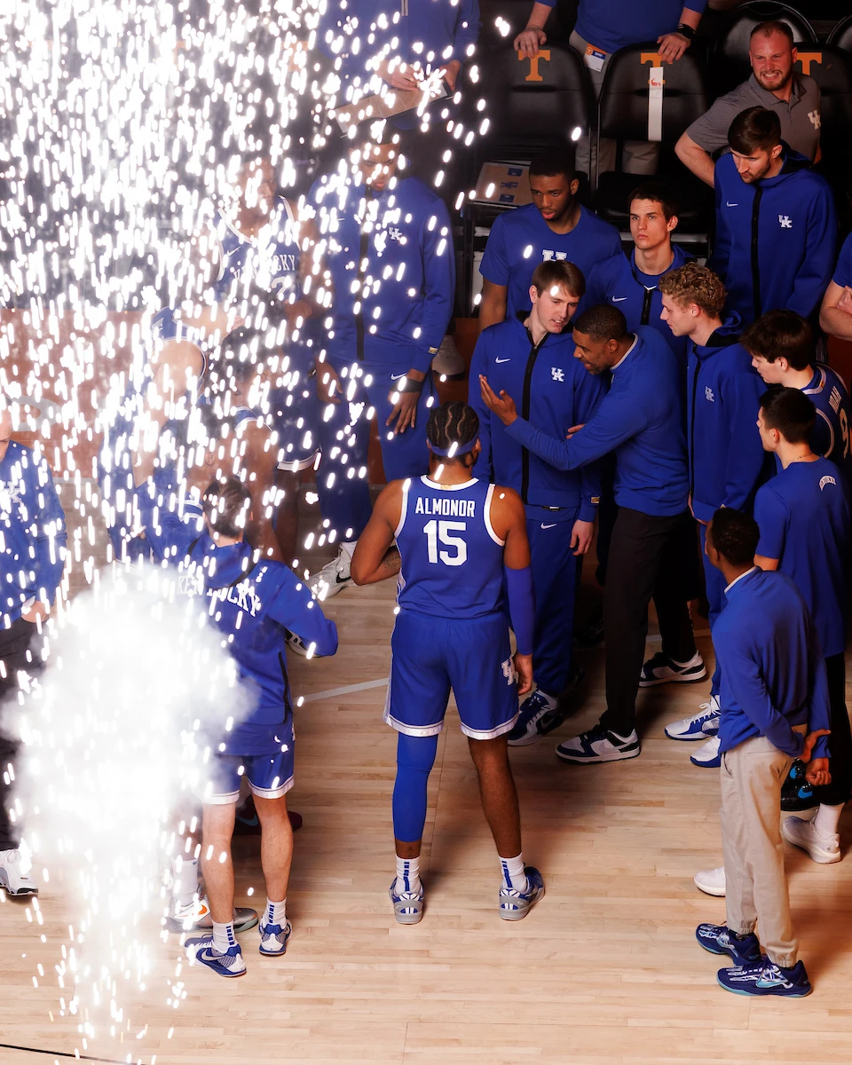 2/11/25 Lexington, KY| Ansley Almonor, Travis Perry, Kentucky Beats Vols. Mandatory Credit: Elliott Hess/ UK Athletics