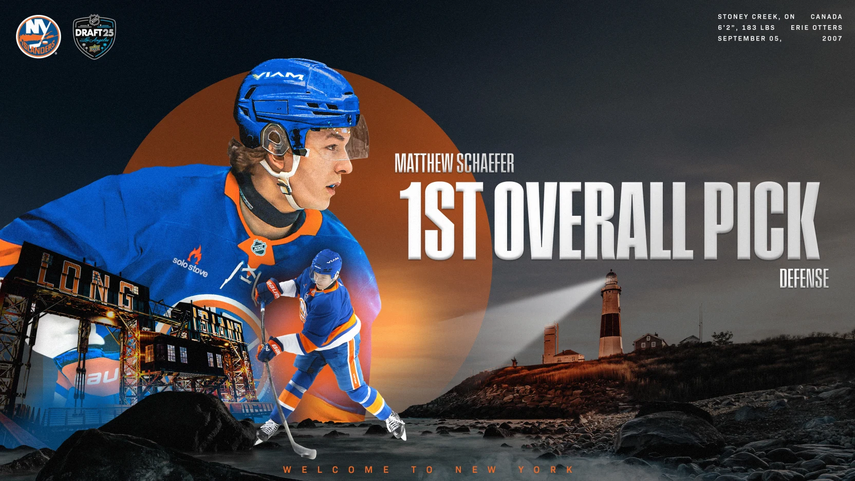 6/27/25 New York Islanders had the first pick of the draft and selected 17-year-old defenseman Matthew Schaefer. Mandatory Credit: New York Islanders