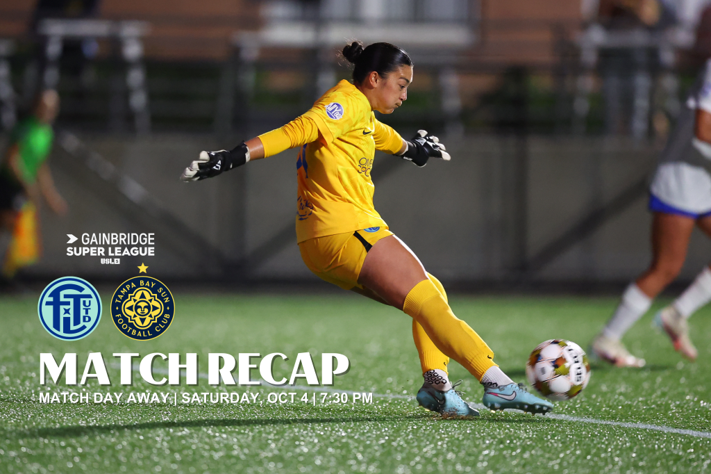 10/4/2025 Suncoast Credit Union Field, Tampa, FL Bella Hara with a goal kick. Mandatory Credit: FT. Lauderdale United