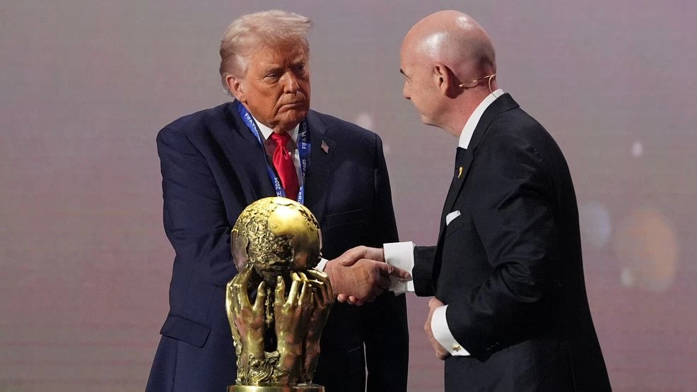 12/5/2025 Kennedy Center for the Performing Arts, Washington, DC, President Trump accepts the FIFA Peace Prize Mandatory Credit: KUTV