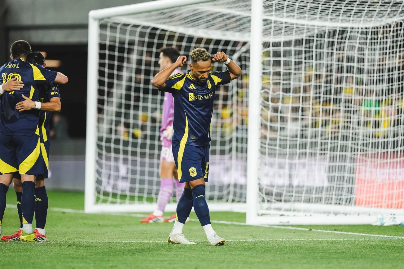 3/14/2026 ScottsMiracle-Gro Field, Columbus, OH., Hany Mukhtar Scores the Game Winning Goal and the 25,000 Regular Season Goal in MLS History. Mandatory Credit: 615Soccer