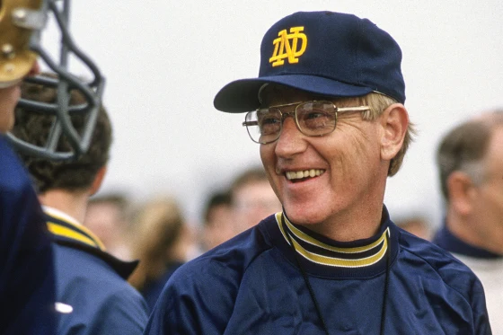 3/4/2026 Lou Holtz at Notre Dame. Mandatory Credit: NBC News