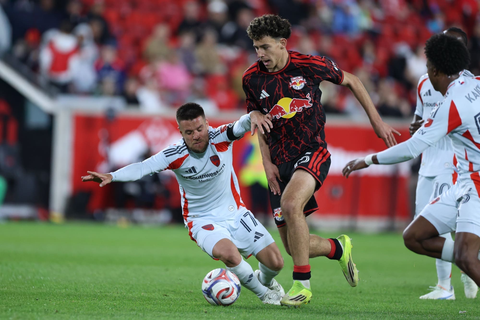 Adri Mehmeti dribbling the ball